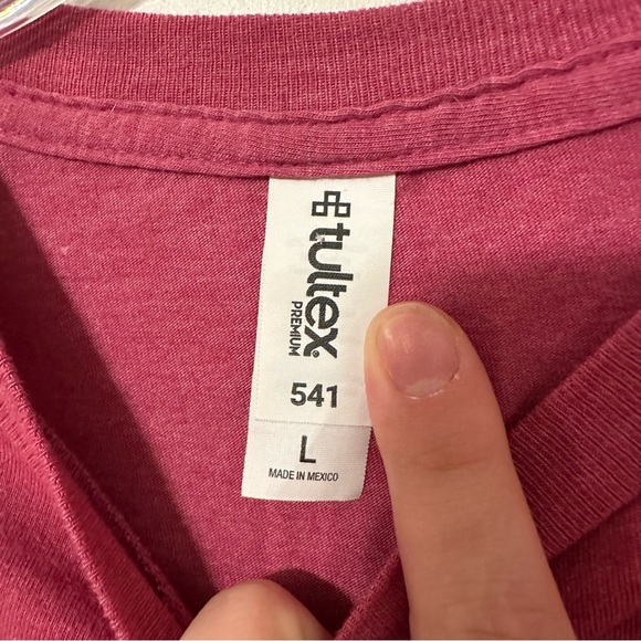 Michigan Live Love Camp Graphic Short Sleeve Tee in Pink - Size Large | Tultex - Picture 3 of 5